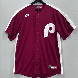 Men’s Philadelphia Phillies Nike Maroon Cooperstown Collection Limited Jersey